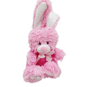 Pink Bunny Rabbit Plush Stuffed Animal Toy Easter 2016 White Animal Adventure